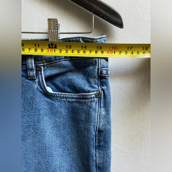 Free People mid rise cropped straight leg flare jeans Sz 30 - Picture 4 of 9